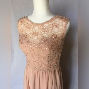 Lace & Sequin Sleeveless Dress